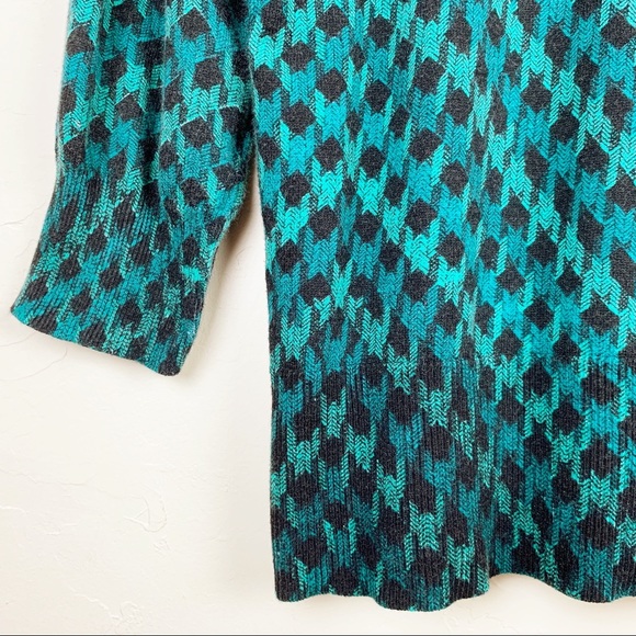 DANA BUCHMAN Teal Turquoise Jade Dream Sweater L - Picture 6 of 7